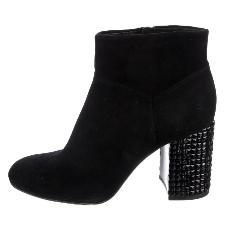 Micheal Kors black Suede Short Ankle Boots Arabella